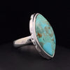 Sterling Silver Kingman Turquoise Ring Size 5.5