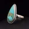 Sterling Silver Kingman Turquoise Ring Size 8