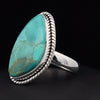 Sterling Silver Kingman Turquoise Ring Size 7