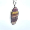 Sterling Silver Rainbow Fluorite Pendant