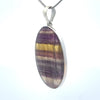 Sterling Silver Rainbow Fluorite Pendant