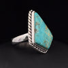 Sterling Silver Kingman Turquoise Ring Size 6.5