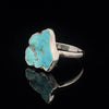 Sterling Silver Raw Turquoise Ring Size 7