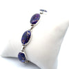 Sterling Silver Copper Purple Turquoise Bracelet