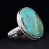 Sterling Silver Kingman Turquoise Ring Size 7