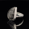 Sterling Silver Tourmalated Quartz Ring Size 8