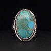 Sterling Silver Kingman Turquoise Ring Size 6.5