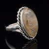 Sterling Silver Rutilated Quartz Ring Size 7