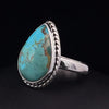 Sterling Silver Kingman Turquoise Ring Size 9.5