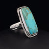 Sterling Silver Kingman Turquoise Ring Size 5.5