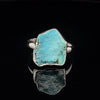 Sterling Silver Raw Turquoise Ring Size 9