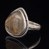 Sterling Silver Rutilated Quartz Ring Size 8