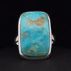 Sterling Silver Kingman Turquoise Ring Size 7