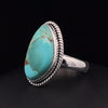 Sterling Silver Kingman Turquoise Ring Size 5.5