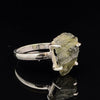 Sterling Silver Moldavite Ring Size 7