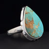 Sterling Silver Kingman Turquoise Ring Size 7