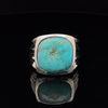 Sterling Silver Kingman Turquoise Ring Size 10