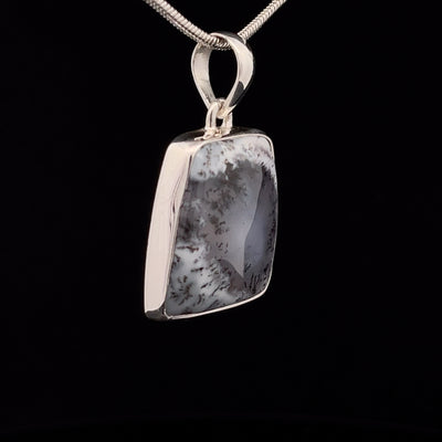 Sterling Silver Dendritic Opal Pendant