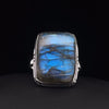 Sterling Silver Labradorite Ring Size 11