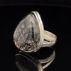 Sterling Silver Tourmalated Quartz Ring Size 9