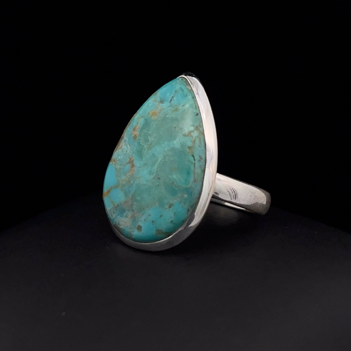 Sterling Silver Kingman Turquoise Ring Size 7