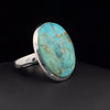 Sterling Silver Kingman Turquoise Ring Size 7