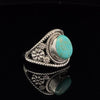 Sterling Silver Kingman Turquoise Ring Size 7