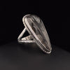 Sterling Silver Tourmalated Quartz Ring Size 9
