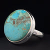 Sterling Silver Kingman Turquoise Ring Size 7