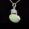 Sterling Silver Variscite and Moonstone Pendant