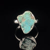 Sterling Silver Raw Turquoise Ring Size 6