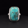 Sterling Silver Kingman Turquoise Ring Size 5