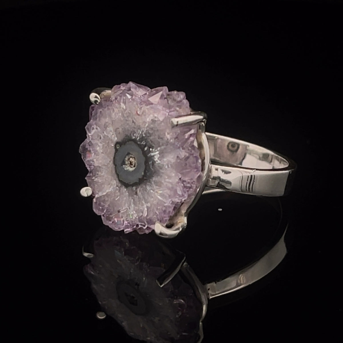Sterling Silver Stalactite Ring Size 10