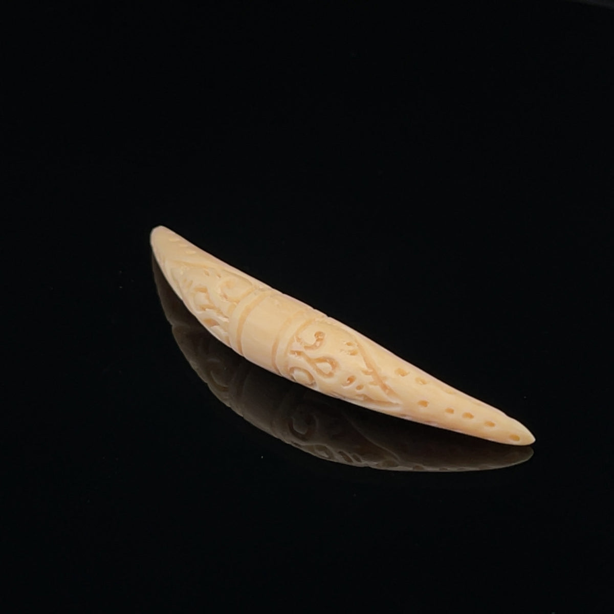 2g Fossilized Mammoth Carved Septum Tusk
