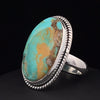 Sterling Silver Kingman Turquoise Ring Size 7