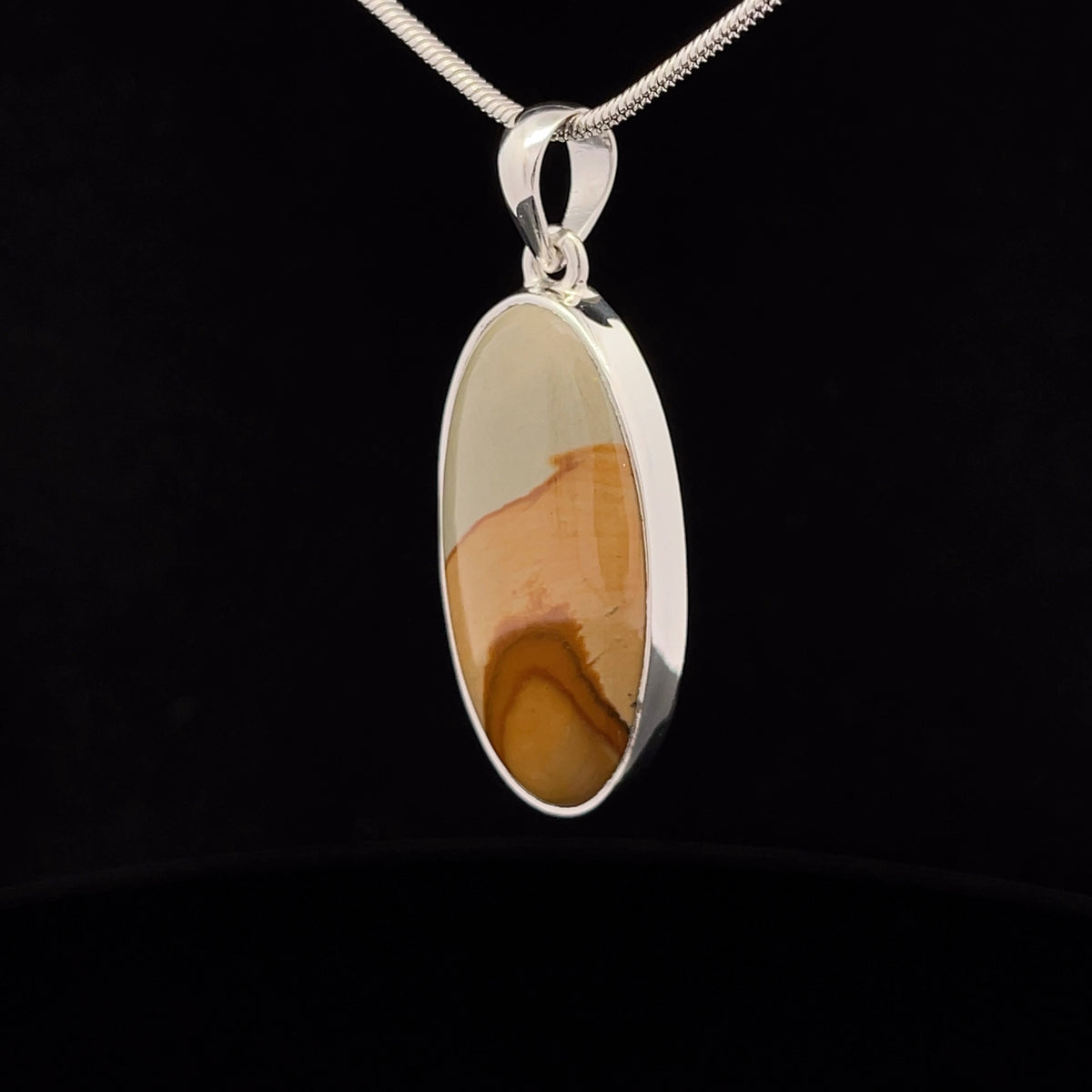 Sterling Silver Wildhorse Picture Jasper Pendant