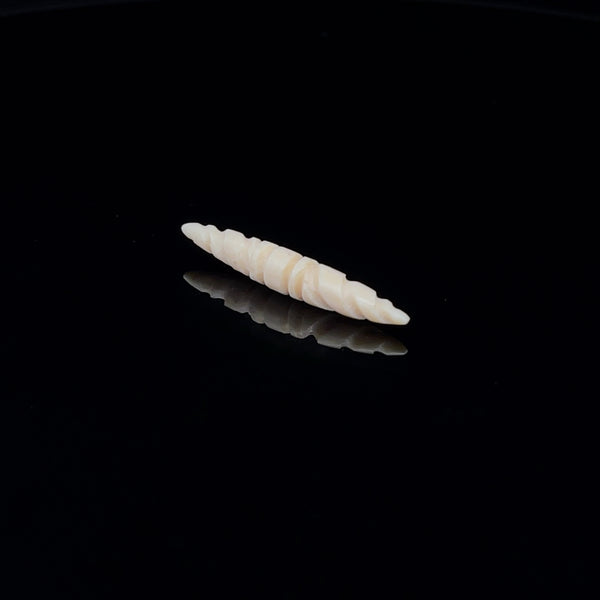 6g (4mm) Fossilized Mammoth Carved Ivory Short Septum Spike