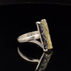 Sterling Silver Carved Watermelon Tourmaline Ring Size 7