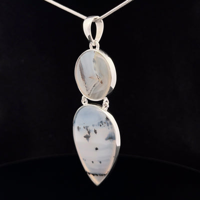 Sterling Silver Montana Agate Pendant