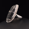 Sterling Silver Tourmalated Quartz Ring Size 9