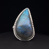 Sterling Silver Labradorite Ring Size 10