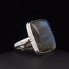 Sterling Silver Labradorite Ring Size 11