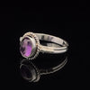 Sterling Silver Amethyst Ring Size 8