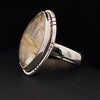 Sterling Silver Rutilated Quartz Ring SIze 5