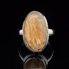 Sterling Silver Rutilated Quartz Ring Size 8
