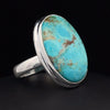 Sterling Silver Kingman Turquoise Ring Size 7