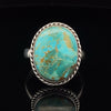 Sterling Silver Kingman Turquoise Ring Size 10