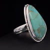 Sterling Silver Kingman Turquoise Ring Size 10