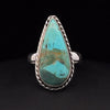 Sterling Silver Kingman Turquoise Ring Size 8