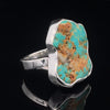 Sterling Silver Raw Turquoise Ring Size 7